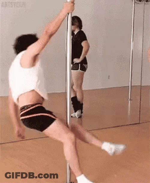 Pole Dancing Markiplier Swinging GIF