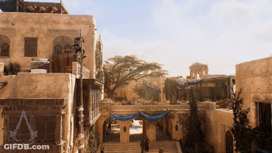 Pole Vault Assassin’s Creed GIF