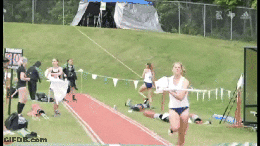 Pole Vault Girl Athlete GIF
