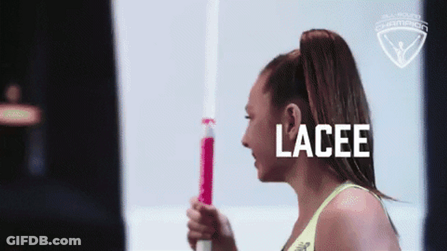 Pole Vaulting Lacee Pole Vault GIF
