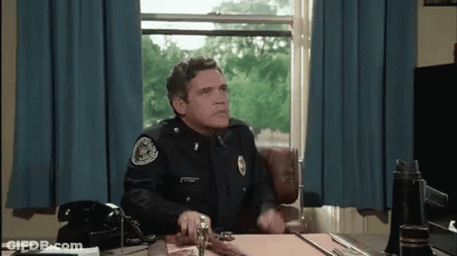 Police Academy Nobody Screws Me GIF