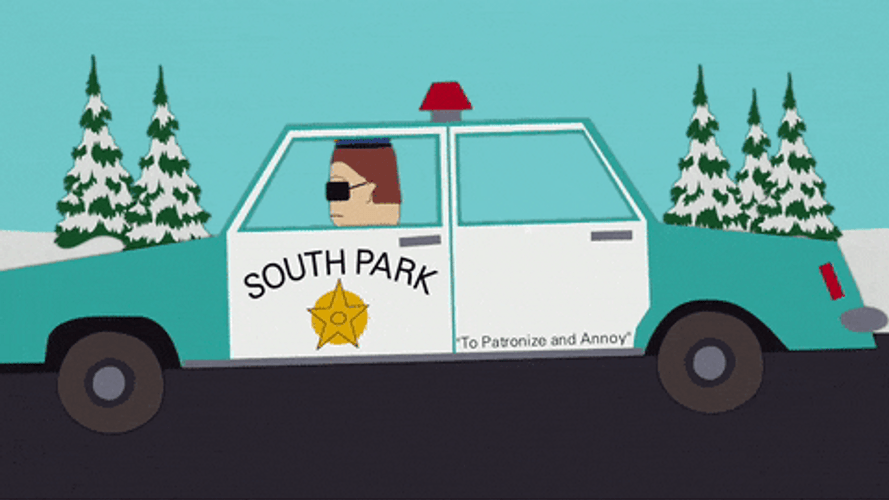 Police Academy South Park Police GIF