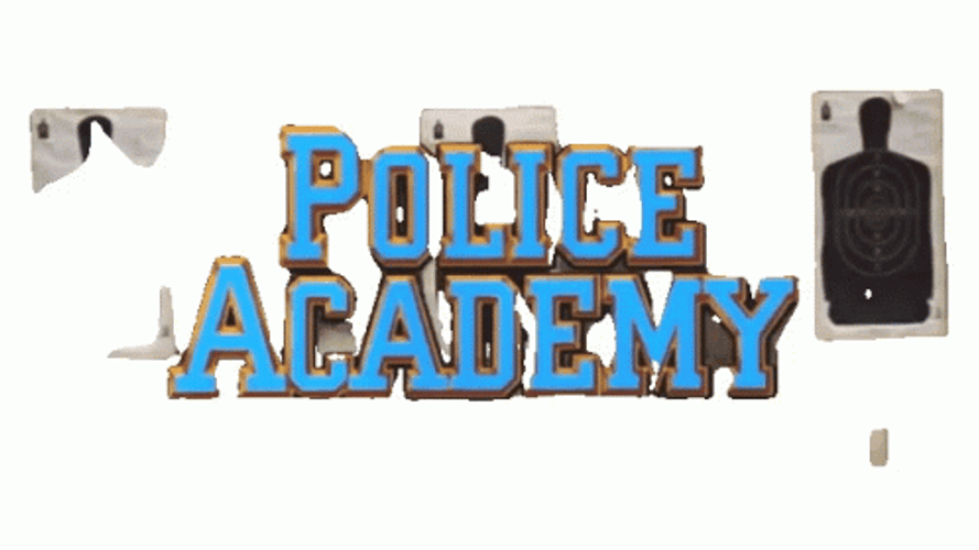 Police Academy Title Intro GIF