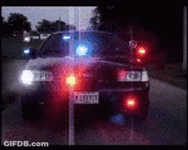 Police Car Blinking Lights GIF