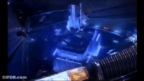 Police Car With Blue Light GIF