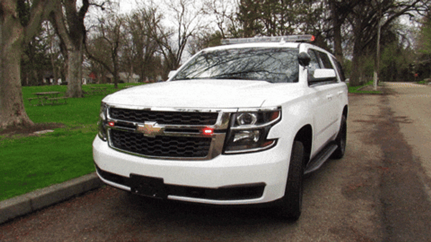 Police Chevrolet Tahoe Car Lights GIF