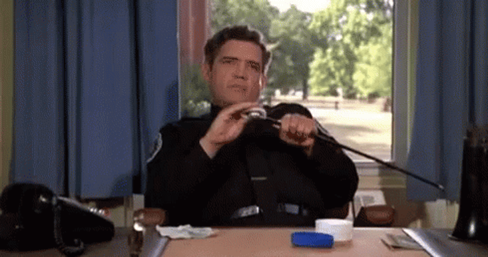 Police Cleaning It's Microphone Academy GIF