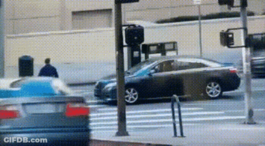 Police Lights Cop Car Drift Highway GIF