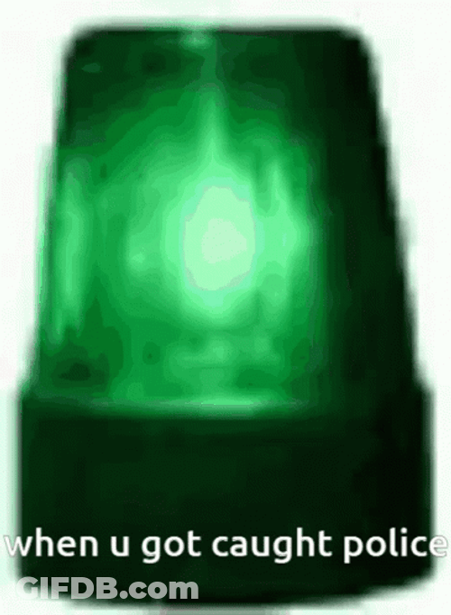 Police Lights Green When You Got Caught GIF