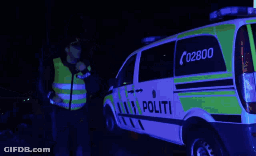Police Lights Politi Emergency Response GIF