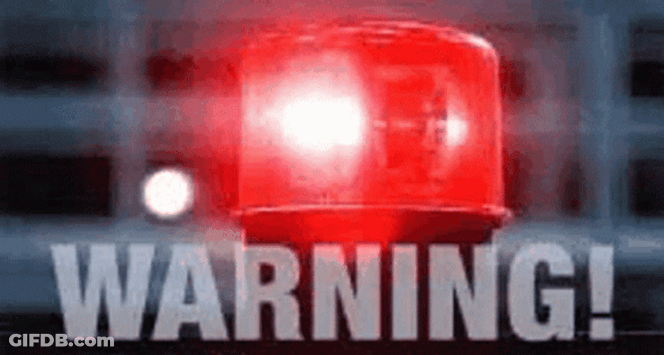 Police Lights Red Flashing Warning GIF