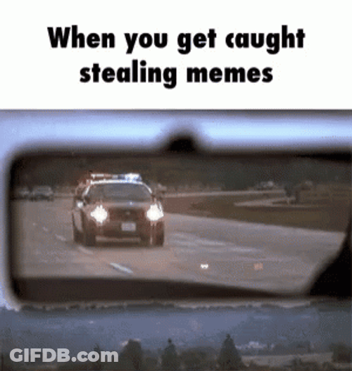 Police Lights When You Get Caught Stealing Memes GIF