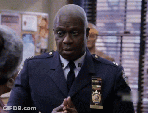 Police Man With S. Wright Badge GIF