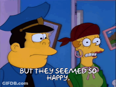 Police Officer And Woman Seem Happy GIF