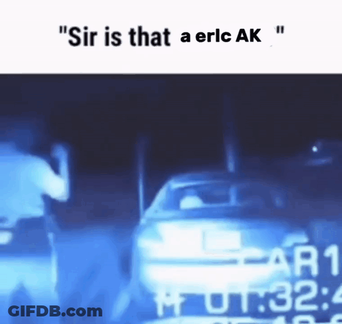 Police Officer By Car Saying Sir Is That A Eric Ak GIF