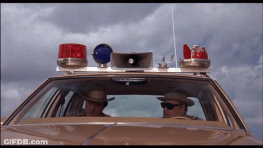 Police Officer Falling Down GIF