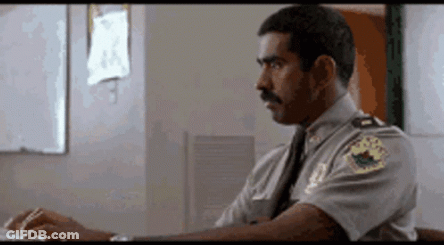 Police Officer Getting Scolded Enhance GIF