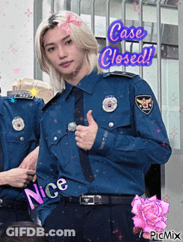 Police Officer Giving Thumbs Up Case Closed GIF