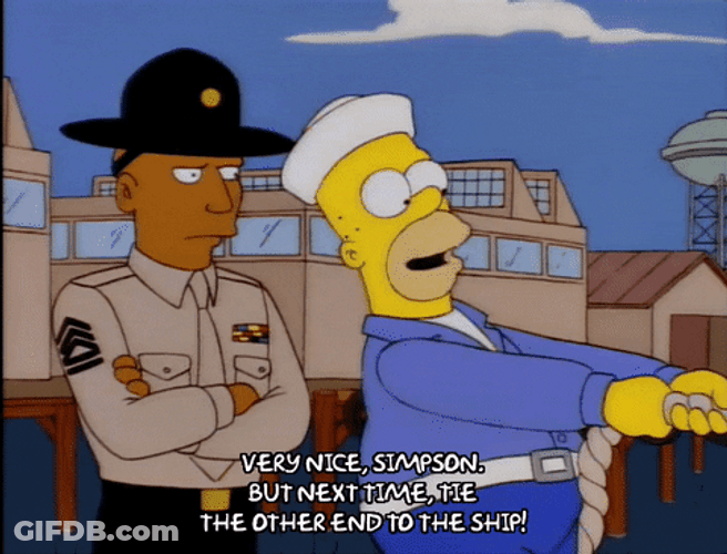 Police Officer Homer Meme GIF