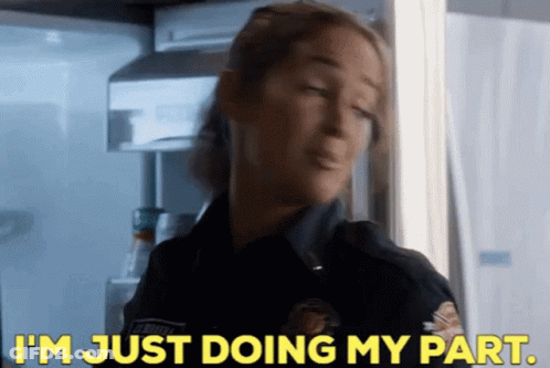 Police Officer I'm Just Doing My Part GIF