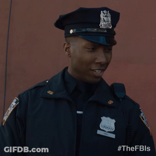 Police Officer Mike Smiling GIF