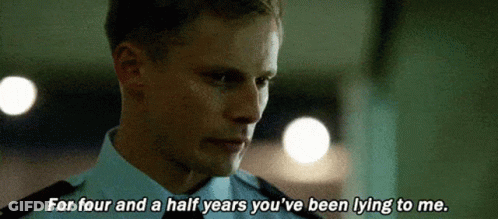 Police Officer Saying For Four And A Half Years You've Been Lying To Me GIF