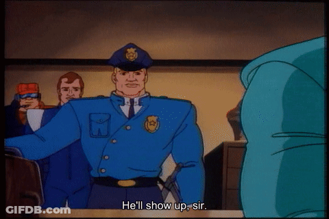Police Officer Saying Ill Show Up Sir GIF