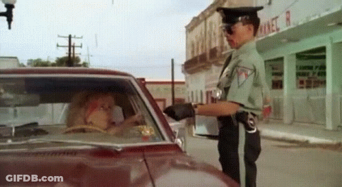 Police Officer Talking To Woman In Car GIF