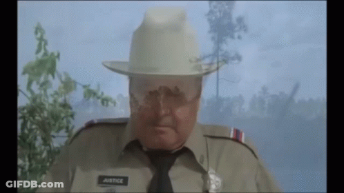 Police Officer With Justice On Uniform GIF