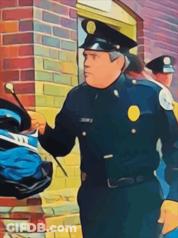 Police Officers Talking GIF