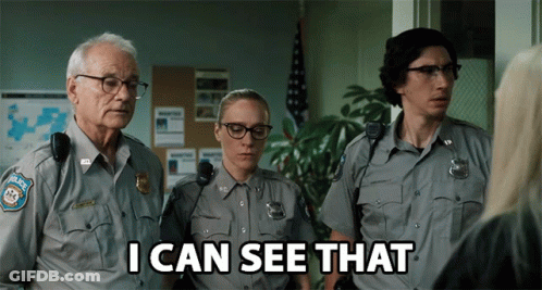 Police Officers With I Can See That GIF