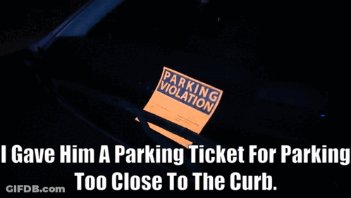Police Puppet Giving Parking Ticket GIF