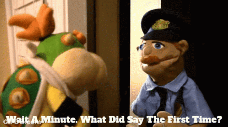 Police Puppet Wait A Minute The Muppets GIF