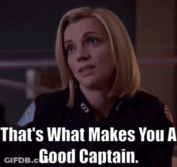 Police Woman Saying Thats What Makes You A Good Captain GIF