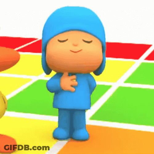Polite Pocoyo Bowing Down GIF