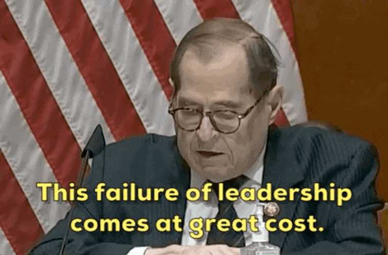 Politician Jerrold Nadler Talking About Failure In Leadership GIF