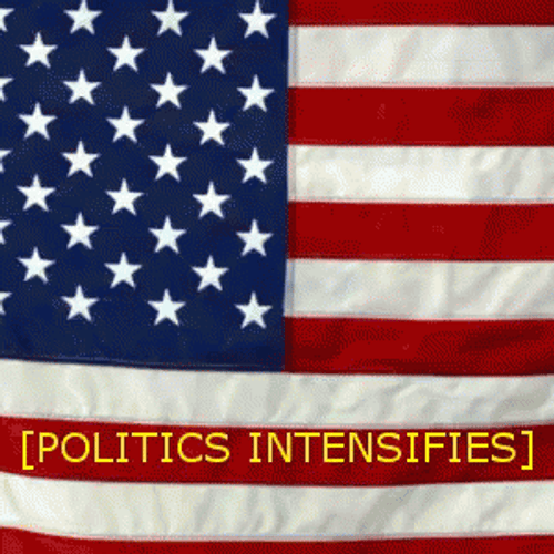 Politics Intensifies American Flag GIF