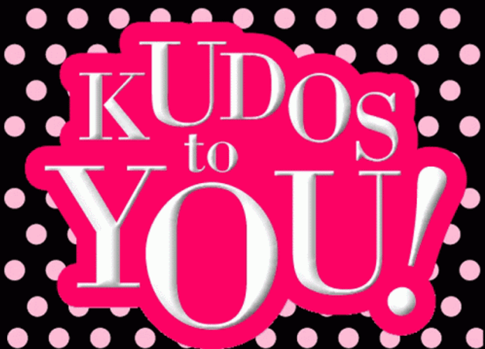 Polka Dot Animation Kudos To You GIF