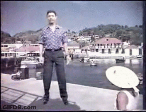 Polka Dot Shirt Man With White Hat Woman GIF