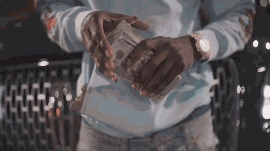 Polo G Showing Money GIF