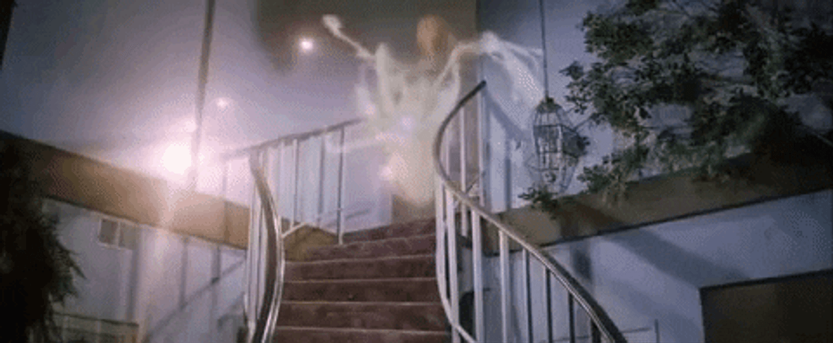 Poltergeist Spirit Moving Down The Stairs GIF