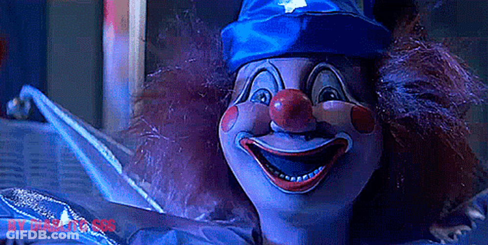 Poltergeist Terrifying Clown Jumpscare GIF