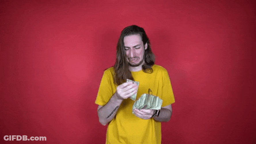Polyphia Member Crying With Money GIF
