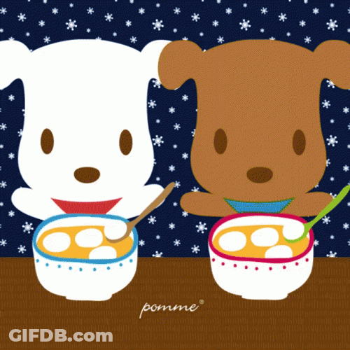 Pomme Winter Solstice Cute Puppies GIF