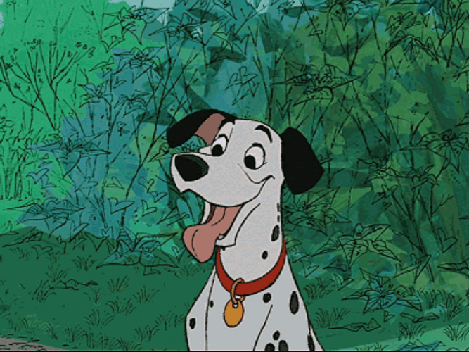 Pongo Dalmatian Dog Smiling GIF