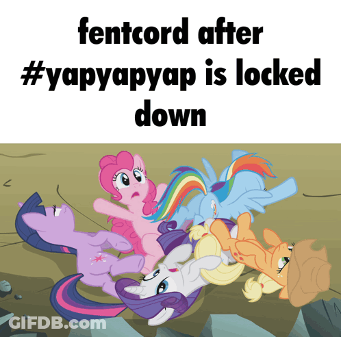 Ponies Laying On Ground Fentcord GIF