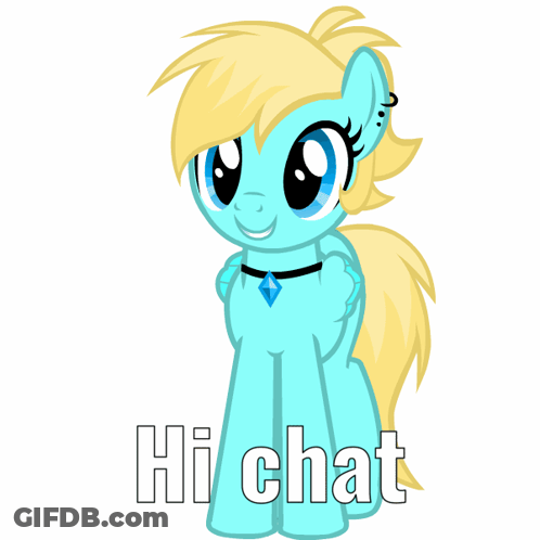 Pony Saying Hi Chat GIF