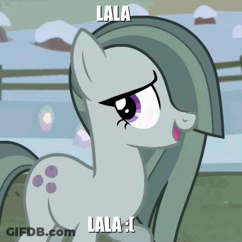 Pony Saying Lala Lala GIF