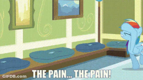 Pony Saying The Pain The Pain GIF