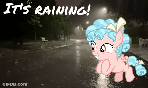 Pony With It Rains GIF